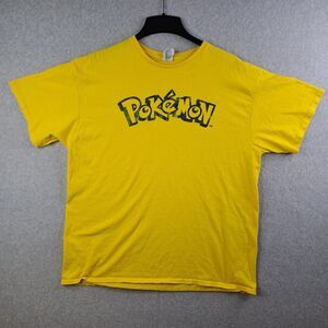 Pokémon Tournament Volunteer Adult XL Yellow Short Sleeve T Shirt Card Gaming